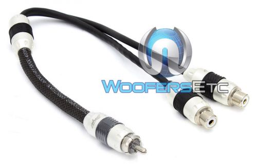 Si82yf stinger 2-channel 8000 audiophile grade rca y-adapter cable wire jack new