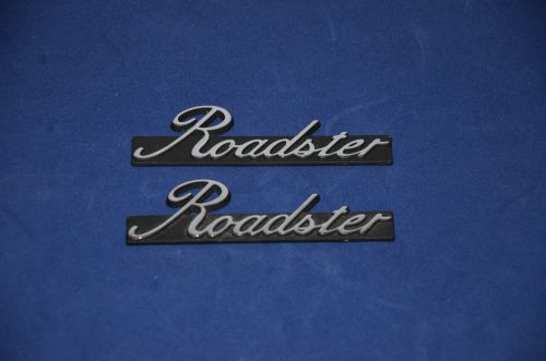 2 cadillac mazda miata roadster roof canvas chrome and black emblem new