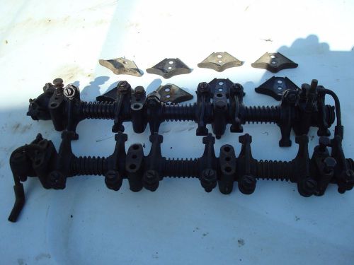 1954 mercury  y block rocker arm assembly with oil drains