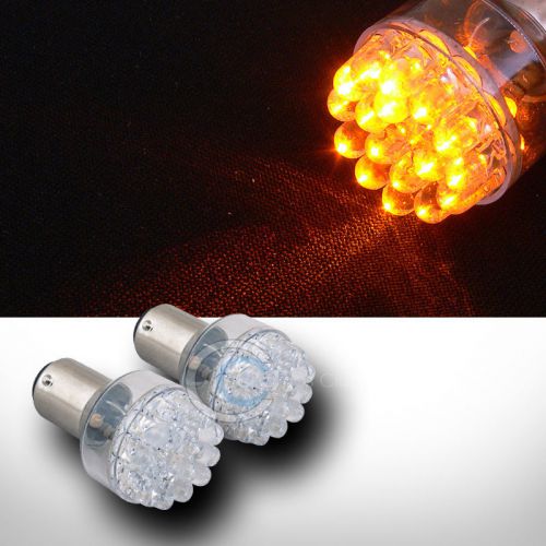 2x yellow 1157/bay15d 24 count led light bulbs parking lamps 1142 1154 1157 1493
