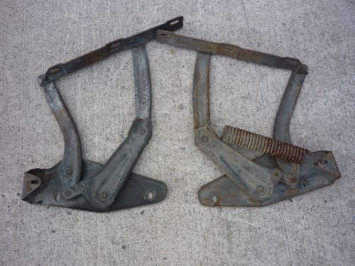 1966 pontiac catalina pair of original hood hinges 9796369 rt and 9796370 lt