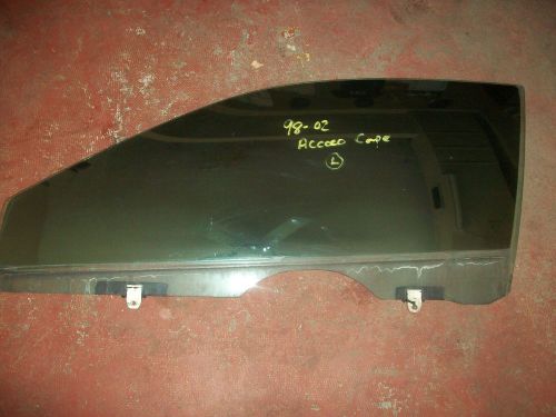 98 99 00 01 02 honda accord coupe driver left window glass 98-02 oem