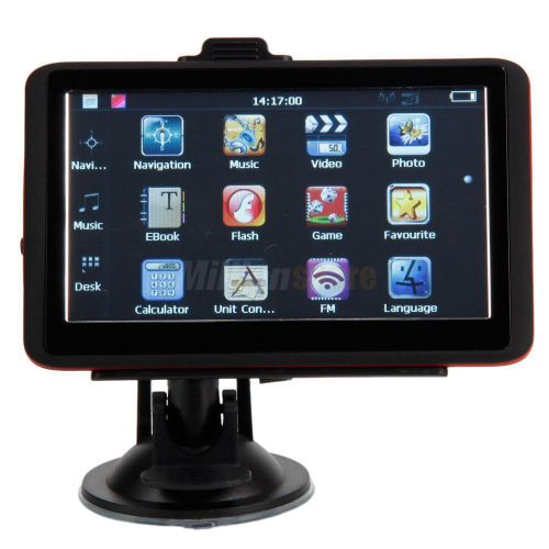 5&#034; car gps navigation touch screen 4gb usa &amp; canada &amp; mexico map free update