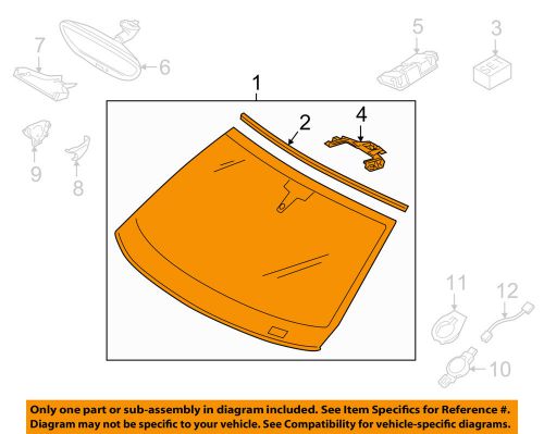 Porsche oem 14-16 panamera-windshield glass 97054111135