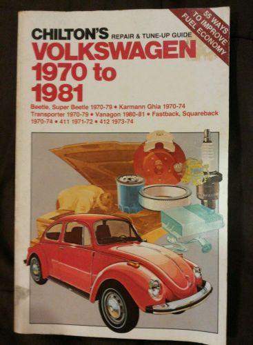 Chiltons volkswagen 1970-81 repair &amp;tune up guide