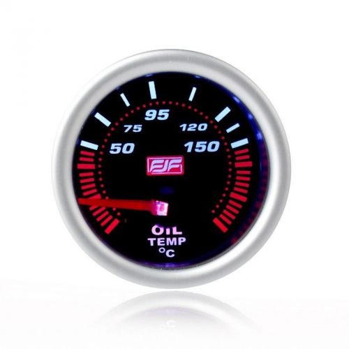 2&#034; 52mm silver tinted shell 50-150°c car smoke oil temperature gauges meters