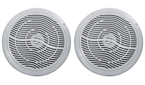 Pair rockville rmc80s 8&#034; 800 watt waterproof marine boat speakers 2-way silver