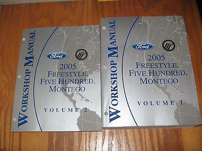2005 ford freestyle five hundred montego shop service manual set