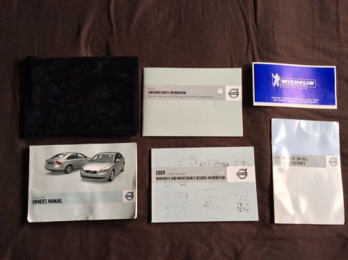 2009 volvo s40 owners manual set w/volvo case-fast free shipping!