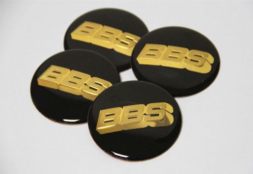Bbs 56mm black gold wheel rim centre cap cover decal sticker ford vw golf subaru