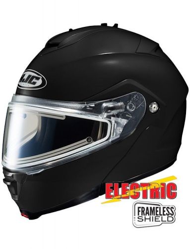 Hjc is-max 2 solid snow helmet w/electric frameless shield gloss black