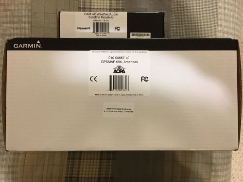 Garmin gps 696 w gxm 42 antenna, new in box, no reserve, free shipping