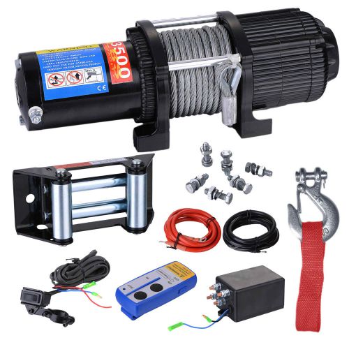 Biz tow recovery winch 3500lbs capacity electric winch for atv/utv,3500d