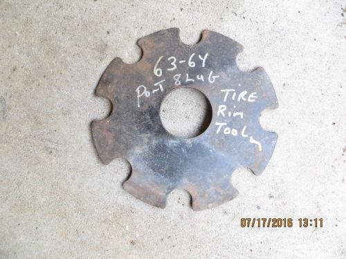 1963-64 pontiac, grand prix, 8 lug wheel, spare tire clamp down plate