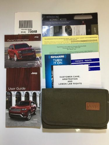 2014 jeep grand cherokee owners manual set. free same day shipping! #0425