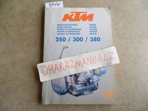 1998 ktm 250 / 300 / 380 engine repair manual