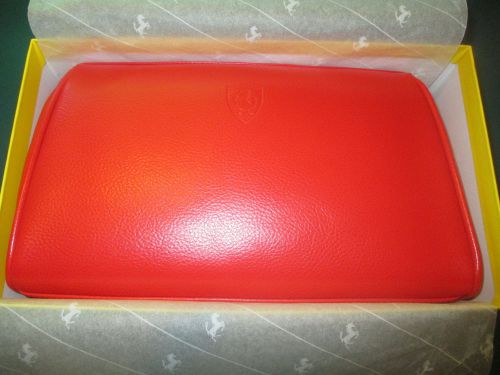 Ferrari store red schedoni leather schedoni toilette bag new in box