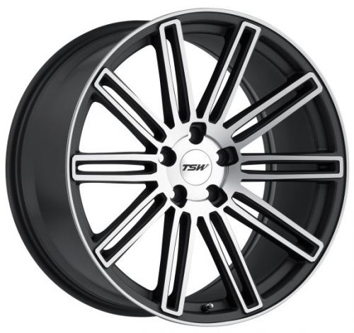 19x9.5 tsw crowthorne 5x114.3 rims +20 matte gunmetal wheels (set of 4)