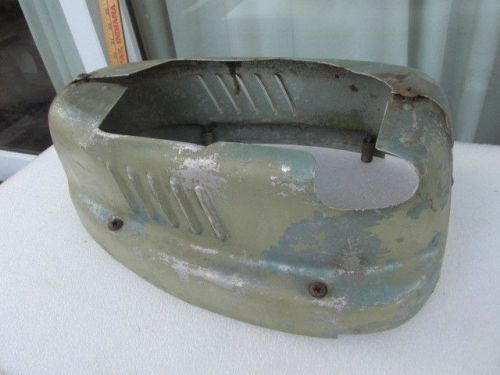 Vintage green outboard motor cowling lower side cover parts or repair nr