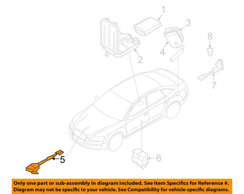 Audi oem 02-09 a4 quattro anti-theft-hood switch 8e0953236