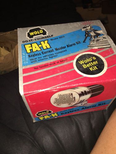 Wolo keyless montor car alarm kit