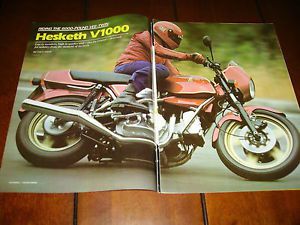 Hesketh v1000 motorcycle great britain    ***original 1983 article***