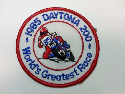 Vintage 1985 daytona 200 motorcycle race patch - free shipping