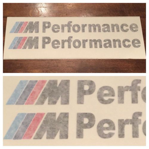 2pc 12&#034; wide bmw m performance vinyl sticker decals logo wrap m3 m4 m5 m6