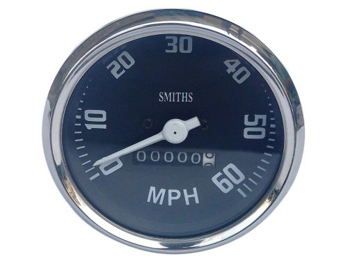 12 pieces of new black face 0-60 mph chrome speedometer smith