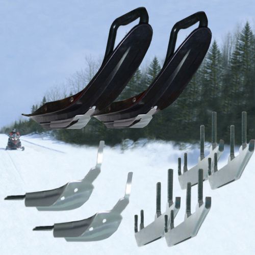 Snowtracker U-Blade 4 Carbides Runner 6'' SkiDoo Precision Ski 2002 to 2005, US $194.62, image 1