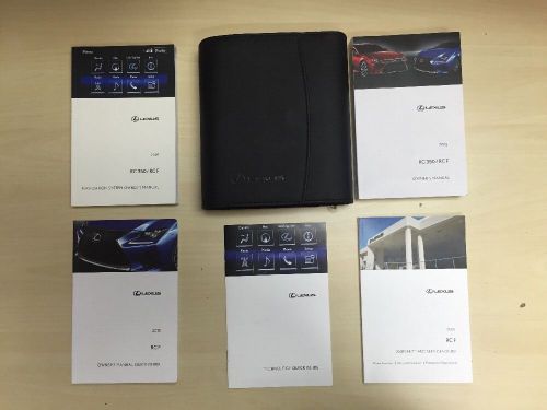 Lexus rc 350 / rc f 2015 owner&#039;s books with case oem / free shipping/ navigat