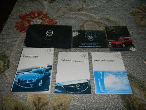 2014 mazda 3 with navigation owners manual set + free shipping
