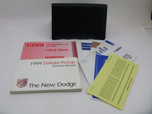 Dodge dakota 1999 99 owners manual cover book set free shipping truck guide