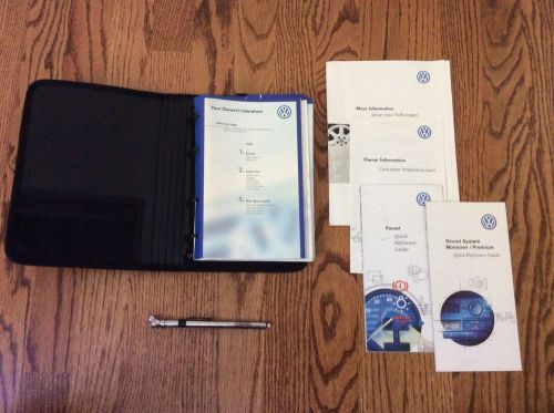 2001 volkswagen passat owners manual with binder