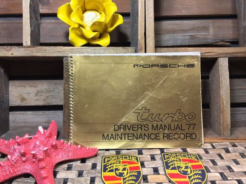 1977 porsche turbo owners manual +unused maintenance (911 turbo 930 ) (original)