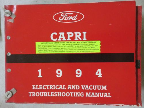 1994 ford capri service repair manual oem factory electrical wiring diagrams