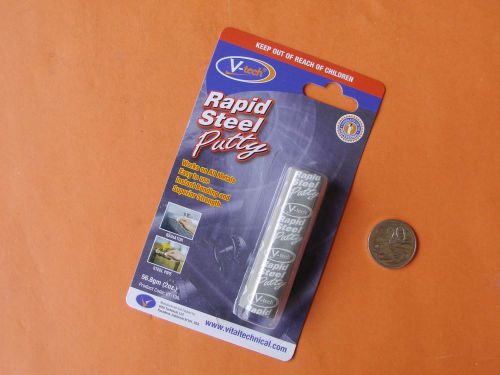 Rapid steel putty 56g works on ferrous &amp; non ferrous metals from v-tech usa