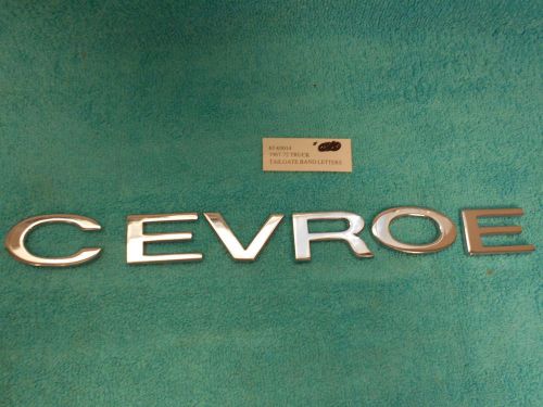 1967-72 chevy truck  tailgate band letters   new 1116