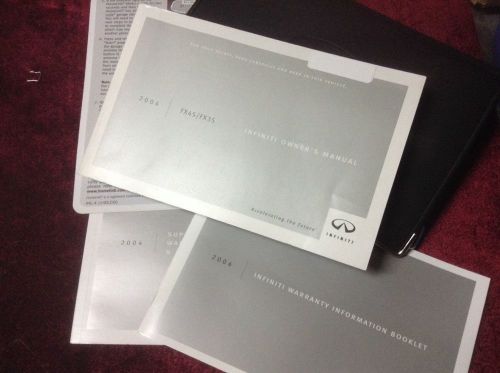 2004 infinity fx45/fx35 owners manual oem with supplements
