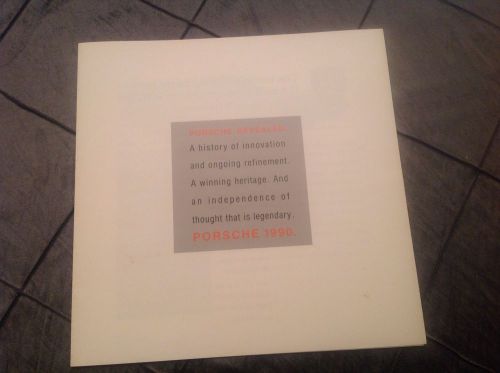 1990 porsche dealer sales brochure folder original 944 911 carrera 928