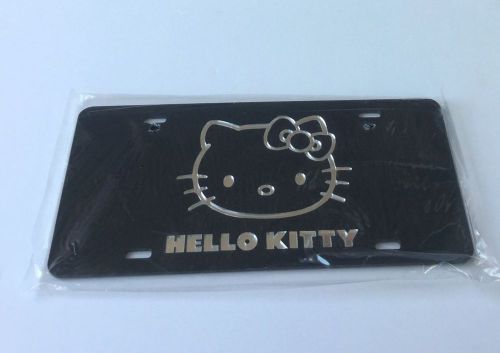 Special two sealed chrome acrylic hello kitty sanrio license plates