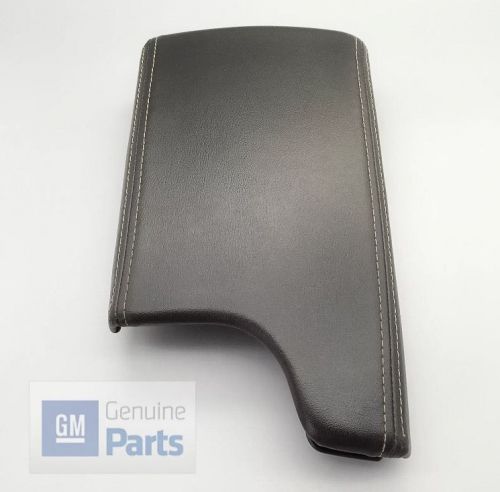 04-08 pontiac grand prix center console lid armrest w/ hinge white stitching