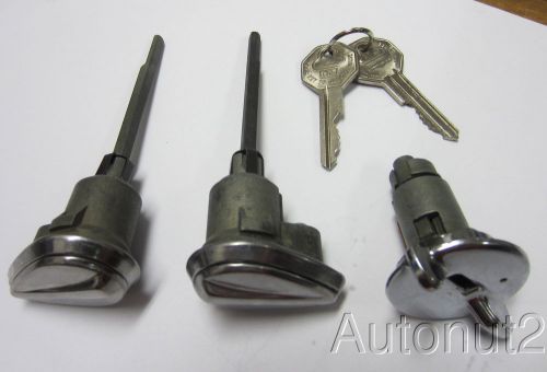 Buick Lock Set NOS 1941 1942 1946 1947 ignition and 2 door locks with GM keys, US $145.00, image 1