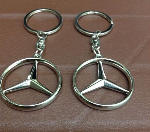 Merced benz stainless steel key chain. brand new. free shipping