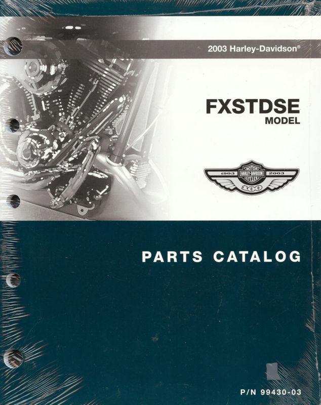 2003 harley-davidson fxstdse deuce 100th anv parts catalog manual-new-fxstdse