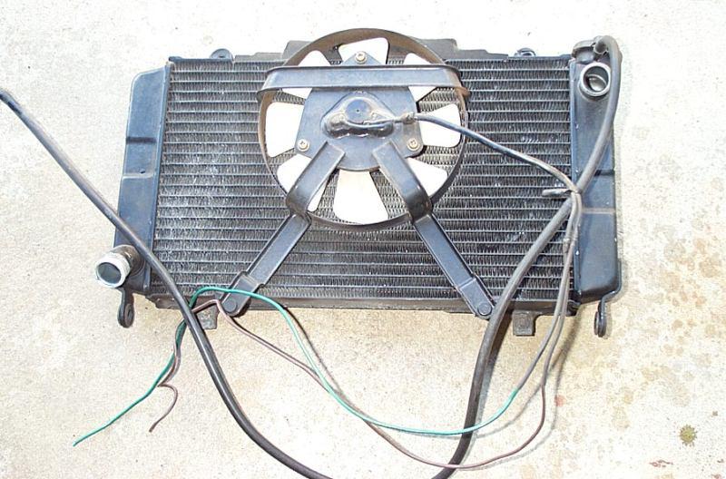 1990 yamaha fzr1000 fzr 1000 radiator and fan assembly oem cooling system cap