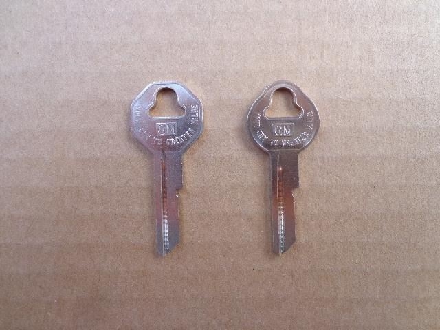 2 new keys! fits all 1936-1966 gm cars/trucks - fleetline nomad trucks 929-19