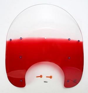 Memphis shades 15 inch windshield ruby for harley flhr 94-09