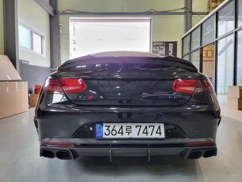 For mercedes s63 coupe carbon fiber body kit s63 carbon fiber front lip diffuser