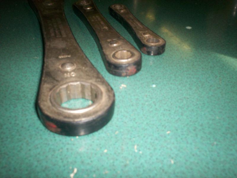 Sears/Craftsman Vintage 12 Point Box End Ratchet wrench 3 pc Works Great, US $9.99, image 2